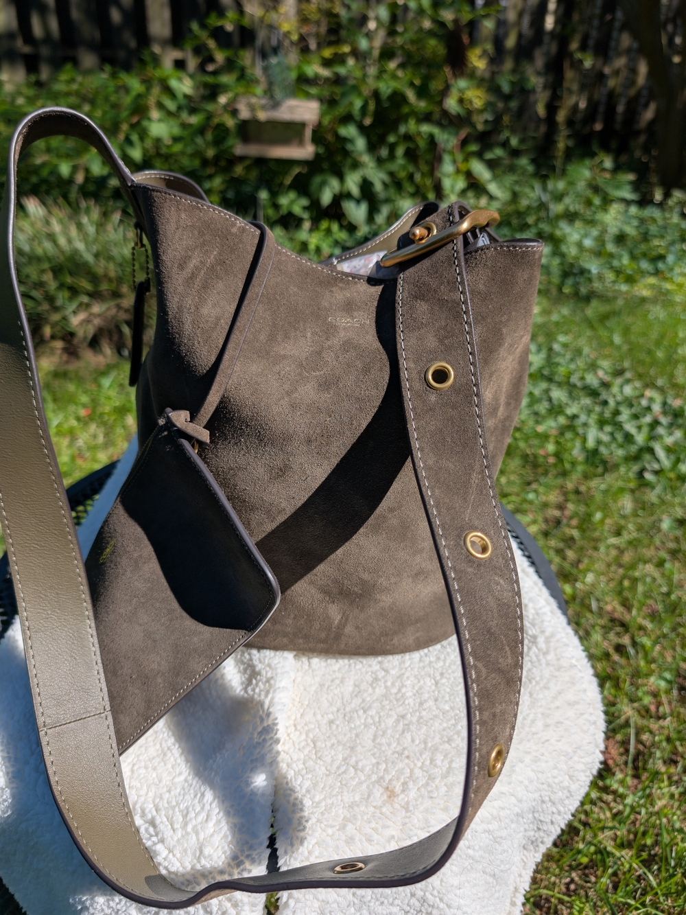 Coach Suede Bleecker bucket bag, Style No. CCC24